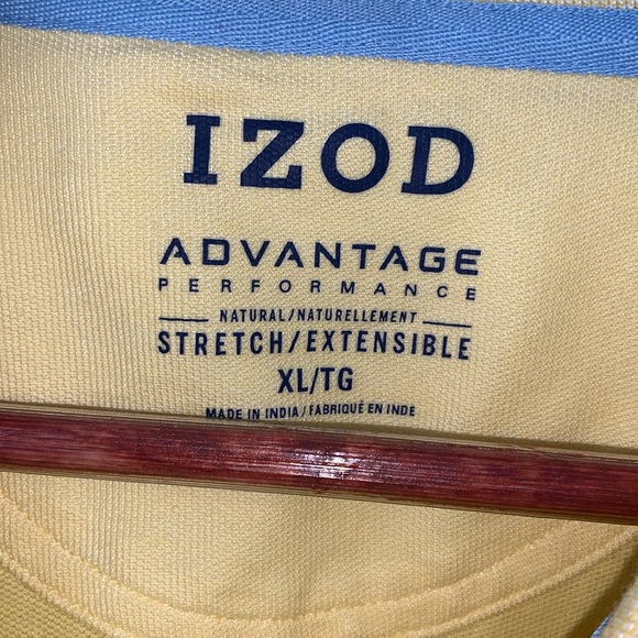 IZOD Mens Polo shirt like new size XL, yellow in colour. EUC - Picture 8 of 12